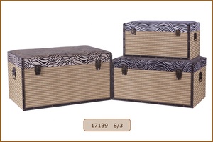 New Design Wooden Cube Square <strong>Storage</strong> Trunk Box <strong>Stool</strong> <strong>Seat</strong> with Faux Leather Surface - Product Image 3