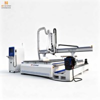 Fresadora CNC de Alta Precisión con Husillo Oscilante de 4 Ejes para Trabajar la Madera, Máquina de Tallado 3D para Producción de Muebles