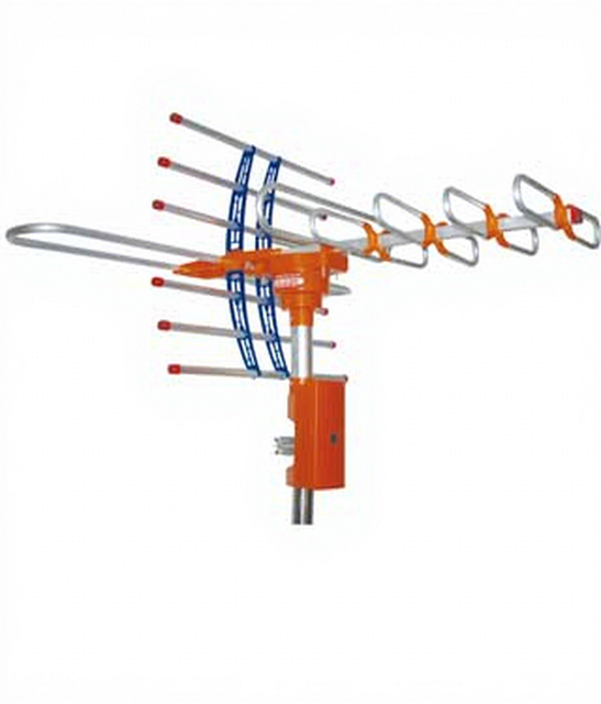 Xinxidi Remote-control Amplified VHF UHF HD Rotor TV Antenna 360 Rotation