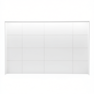 Vitrinas Modulares Combinables de Pared 283x40x H 140 Blanco Brillante con Herrajes para Armario - Product Image 2
