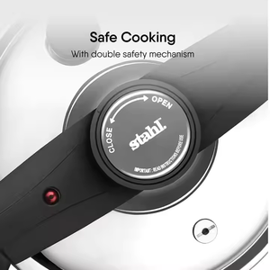<b>Large</b> Capacity Stainless Steel Pressure Cooker with Stainless Steel Lid, Eco-Friendly and Dishwasher <b>Safe</b> Design, Gas - Product Image 4