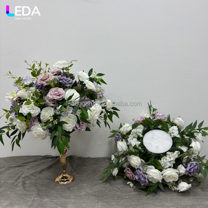 LEDA Birthday Party Event Handmade Real Artificial Rose <b>Light</b> Purple <b>Flower</b> Ball for Wedding - Product Image 2