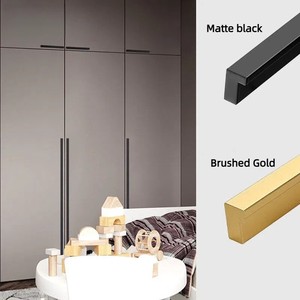 Gagang Pintu Minimalis U-Groove dari Aluminium Alloy untuk Apartemen, Hotel, Homestay, Mal, dan Supermarket - Product Image 5