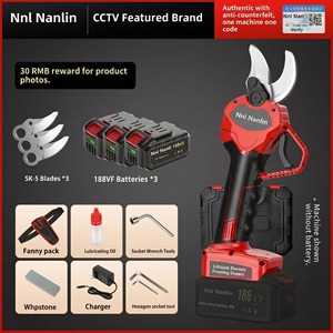 Sécateur électrique à <span class=keywords><strong>batterie</strong></span> au lithium, taille-branches portatif, capacité de coupe de 5,0 cm, ciseaux rechargeables pour le jardin - Product Image 2