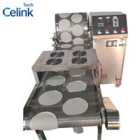 Machine automatique pour la fabrication de feuilles de rouleaux de printemps, d'injera, de crêpes et de wraps, moule rond en acier inoxydable 304 pour la transformation alimentaire