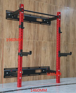 Multi Fitness Squat Rack <span class=keywords><strong>Jaula</strong></span> <span class=keywords><strong>de</strong></span> <span class=keywords><strong>potencia</strong></span> <span class=keywords><strong>plegable</strong></span> montada en la pared para entrenamiento <span class=keywords><strong>de</strong></span> fuerza - Product Image 6