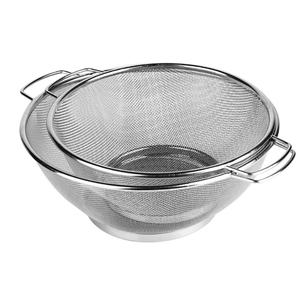 DFU0151 Égouttoir en maille perforée en acier inoxydable pour fruits et légumes avec poignées - Product Image 3