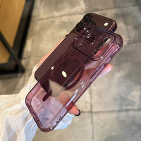 Étui magnétique de luxe transparent en silicone souple pour chargement sans fil pour iPhone 18 Pro Max 17 16 Pro Max – Nouvelle coque antichoc transparente