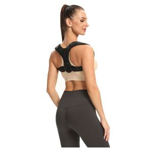 High Quality Adjustable <b>Back</b> <b>Brace</b> Breathable <b>Back</b> Support Belt Comfortable Upper Straightener Posture Corrector - Product Image 3