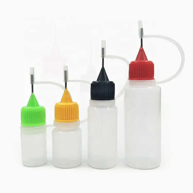 3ml 5ml 8ml 10ml 15ml 20ml 30ml 50ml 60ml 100ml 120ml LDPE Plastic Squeeze Eye Dropper Bottles With Needle Tip cap