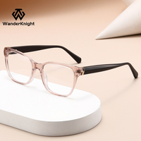 Nouvelle Tendance Montures de Lunettes Optiques Œil de Chat de Haute Qualité pour Femmes en ACÉTATE Prix d'Usine Logo Personnalisé