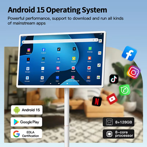 Smart TV <span class=keywords><strong>de</strong></span> 32 pulgadas con Android inalámbrico, CPU <span class=keywords><strong>de</strong></span> 8 núcleos, pantalla grande giratoria recargable, televisión interactiva con batería, TV portátil - Product Image 2
