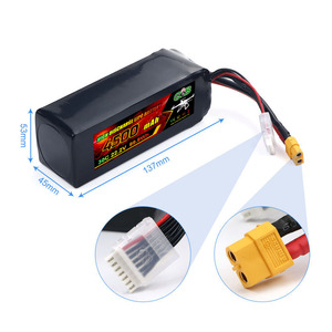 Máy bay không người lái Pin 22.2V 5200mAh 6S Lipo Pin 50c 100c công suất lớn pin <span class=keywords><strong>lithium</strong></span> polymer cho máy bay không người lái Đồ chơi - Product Image 6
