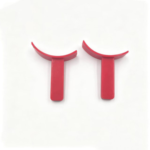 Parti in Gomma Siliconica Personalizzate, Morsetto per Tubi in Silicone Rosso a Forma di T, Design Curvo Semicircolare Antiscivolo, Parti Non Standard - Product Image 3