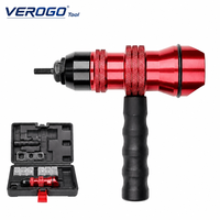 VEROGO Outil industriel pour écrous à riveter M3-M10, adaptateur de perceuse électrique, tête de pistolet à rivets automatique, 6 embouts de mandrin pour outils électriques