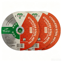 Disque abrasif de découpe de 7 pouces pour l'acier inoxydable, la découpe de métaux, l'oxyde d'aluminium, résine liante, grain 60/46/30/24 80/m