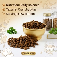 Nouvelle Alimentation Premium Naturelle Sans Céréales Flinnie OEM pour Chats et Chiens : Croquettes Saines Lyophilisées Riches en Protéines