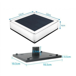 Couleur réglable couleur changeante rvb lumières solaires extérieures pour poteaux pont clôture Patio jardin étang piscine poste casquette lampe - Product Image 3