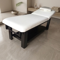 Lit de massage orthopédique en bois Woodenjoy, éponge haute densité, construction durable pour salon, utilisation en extérieur, design contemporain
