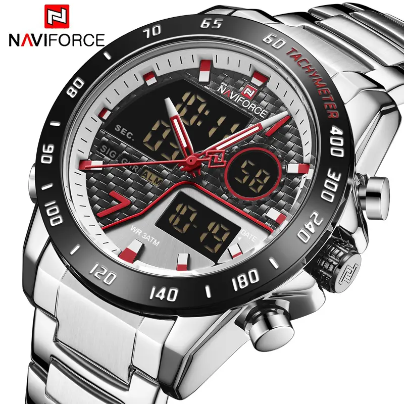 Новые часы NAVIFORCE 9171 SBEBE Роскошные наручные часы Модные Спортивные кварцевые мужские часы reloj navy force