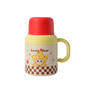 Starry Sky Cartoon 316 Stainless Steel <b>Thermos</b> Mug With Handle Leak Proof For Travel Students <b>Tea</b> Brewing - Product Image 2