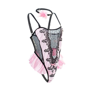 Uniforme de Cosplay de Alta Calidad, Lencería Sexy, Disfraz de Sirvienta, Conjunto de Lencería Transparente con Encaje Sexy para Mujer, Talla Grande - Product Image 1