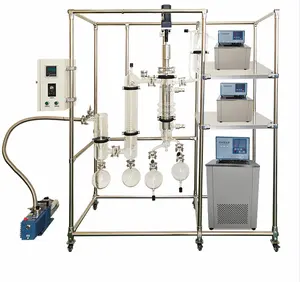 AYAN extraction and Separation of hemp oil Essential Oils Training Provided Borosilicate Glass shortrange Molecular Distillation