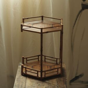 Important Item: Meilu Bamboo Liufu <b>Tea</b> Stand, Craftsman's Bamboo <b>Tea</b> <b>Set</b> Storage Rack, <b>Tea</b> Cup Storage Cabinet, <b>Tea</b> Ceremony - Product Image 1