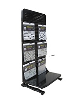 Présentoir de Luxe en Acier à Hauteur Réglable Personnalisable pour Échantillons de Carreaux Céramiques - Prêt pour la Promotion en Showroom
