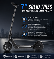 Vente flash : Trottinette électrique pliable à double freinage, étanche, avec éclairage LED, vitesse maximale de 19 km/h et batterie de 5,2 Ah
