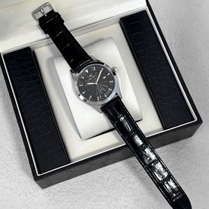 Fashionable and individualistic men's simple <b>black</b> waterproof quartz <b>watch</b> - Product Image 3