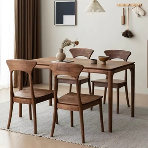 Nuovo Design <span class=keywords><strong>Tavolo</strong></span> da Pranzo Rotondo in <span class=keywords><strong>Legno</strong></span> Massello Colore <span class=keywords><strong>Noce</strong></span> Tavoli per Ristorante Soggiorno Hotel - Product Image 5