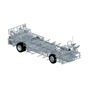 Feito na china 8.5m 2 eixos 6 rodas excursão de luxo viagem elétrico autocarro chassi de ônibus com preço barato