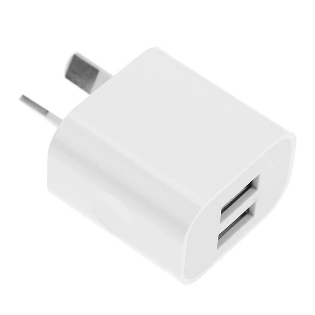 Hot-selling 5V 2A Dual USB Wall Charger Universal Fast Plug 10W Fast Charging Cube with Built-in OTP Protection Function
