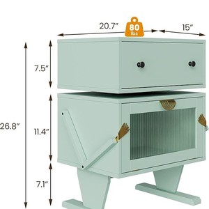Robot-themed side <b>cabinet</b>, storage <b>cabinet</b>, cute bedside table, creative <b>small</b> <b>cabinet</b> for living room, rotating, simple - Product Image 3
