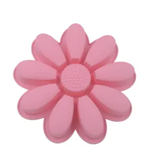 Drôle En Silicone Rose Tournesol Forme Moule À Gâteau En Silicone Moules de Cuisson Gâteau Décoration Outils de Cuisson Pour L'usage De Cuisine