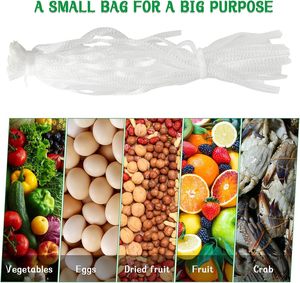 Reusable Organic Cotton Mesh Produce Bags, Washable Drawstring Bags for Grocery Shopping, Fruits and Vegetables - Product Image 5