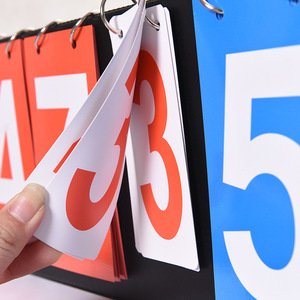 Portable Table Top Scoreboard <span class=keywords><strong>Flipper</strong></span> 5 chiffres Score Keeper Multisports Scoreboard Score <span class=keywords><strong>Flipper</strong></span> pour Volleyball Basketball - Product Image 1