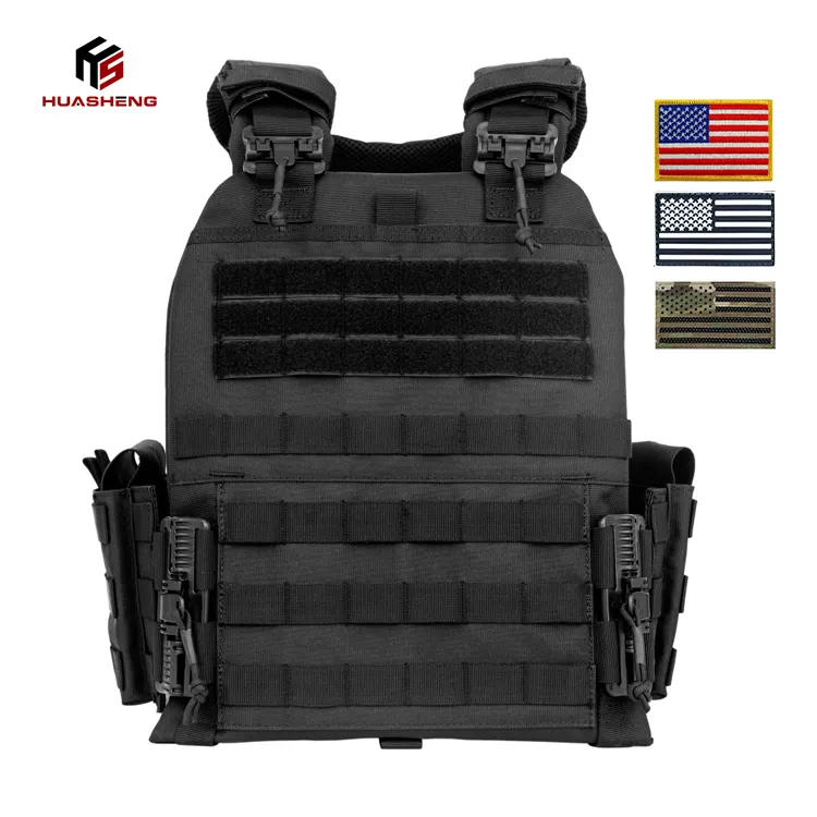 Assalto tático Combat Vest Molle Armadura Vest Quick Release Protective Vest Plate Carrier para homens