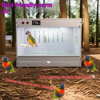 Boîte d'alimentation pour animaux de compagnie avec chauffage par le vent, tiroir, incubateur pour serpents, PVC, perroquet, oiseau, poulet, type plafond LED, rectangle