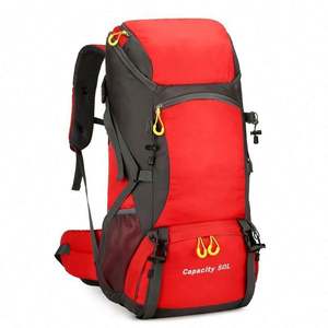 Échantillon gratuit Sac à dos de camping ultraléger résistant à l'usure Sac d'escalade Randonnée d'une journée 50L Sac à dos en nylon personnalisé - Product Image 3