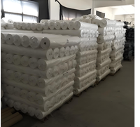 Tissu textile de maison en polyester brossé blanc blanchi 70GSM 300CM pour housse de couette, vente en gros directe usine