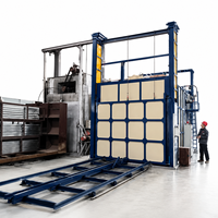 Type direct de chariot à 6 cadres d'usine four vieillissant  petit four industriel de profil en aluminium d'extrusion