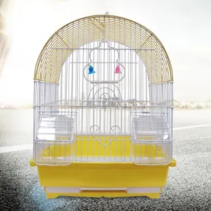 Folding Metal Fancy Parrot Bird Cage Breeding Outdoor Travel Small Wire Birds Cage Sale Pet Display for Small Bird Cages