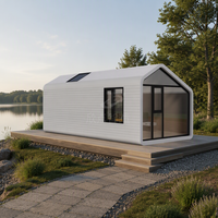 Maison flottante préfabriquée en acier anticorrosion pour hébergement aquatique et pêche