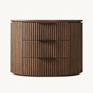 Mesa de Cabeceira Vintage Francesa Byron em Madeira Sólida Europeia para Quarto Luxuoso, Móvel de Casa RH - Product Image 3