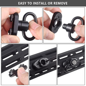 Soporte Modular de Liberación Rápida de 8 Puntos y 45 Grados, Soporte de Anillo Doble de Fondo Plano para Deportes al Aire Libre, Caza, Metal - Product Image 6