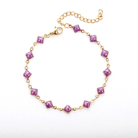 Bracelets de bijoux en acier inoxydable Offre Spéciale Bracelets colorés décoratifs à la main Chaînes de main en métal pour femmes