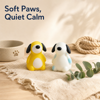 Jouets Squishy Mignons en Forme de Chiot, Matériel Souple à Presser, Anti-Stress, Personnalisables OEM ODM pour Bureau