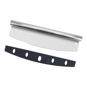 Coltello per <span class=keywords><strong>Pizza</strong></span> in Acciaio Inox con Lama Affilata 14 Pollici Utensile per <span class=keywords><strong>Pizza</strong></span> con Copertura Protettiva in PP per Cottura - Product Image 1